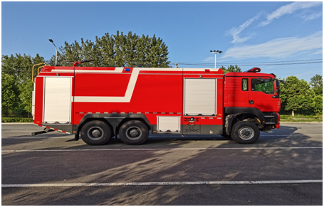 國六  18噸豪沃后雙橋單排泡沫消防車